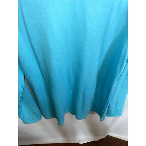 Quacker Factory Fashion Running Jacket Women's Size Medium Baby Blue Zip Front - Picture 12 of 12